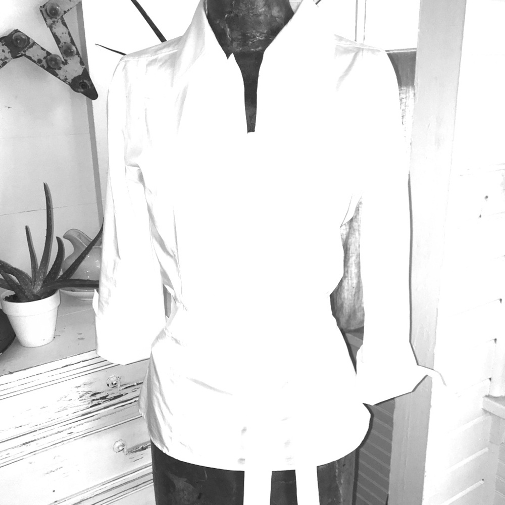 White button down